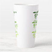 Relax, droom, geloof, groene ombre boho latte mok (Voorkant)