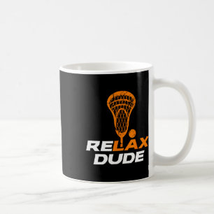 Relax Dude Lacrosse Lax Stick V6 Sinaasappel Koffiemok