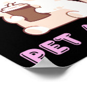 Relax... een kat Sticker Poster (Hoek)