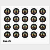 Relax En Accepteer De Crazy Yoga Dameskleding  Ronde Sticker (Vel)