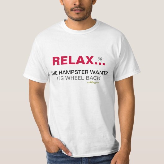 RELAX en ga van het T-shirt van de hamster af (Voorkant)