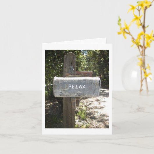 *RELAX* EN *** GENIET*** HET IS JE VERJAARDAG KAART (Gele Bloem)