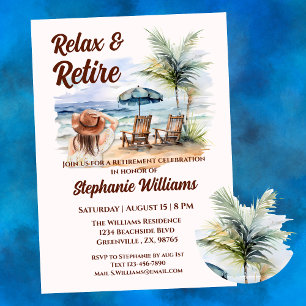Relax en pensioen Tropical Beach Vrouwen Pensioen Kaart