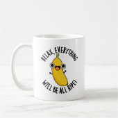 Relax Everything Will Be All Ripe Funny Fruit Pun  Koffiemok (Links)