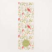 Relax & Flow – Botanische Vogels Yogamat (Voorkant)