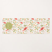 Relax & Flow – Botanische Vogels Yogamat (Voorkant (horizontaal))