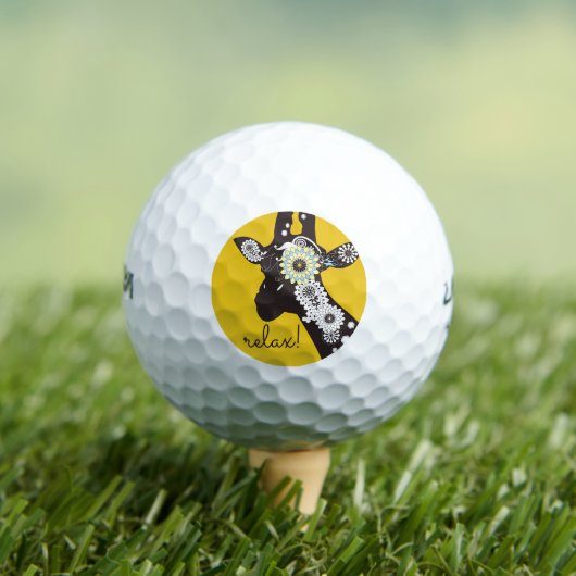 Relax - Funky Cool Giraffe Golfballen (Insitu Shirt)
