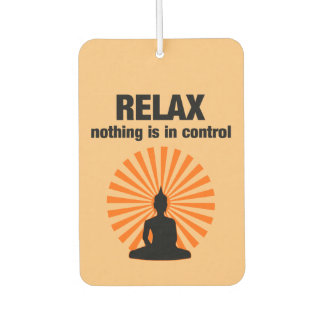 Relax Funny Buddha Quote Luchtverfrisser