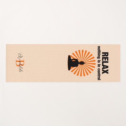 Relax Funny Buddha Quote Yogamat (Voorkant (horizontaal))