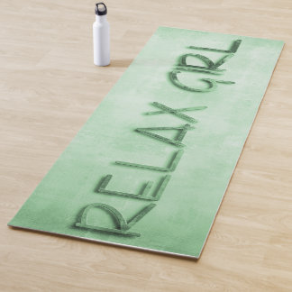 Relax Girl green rustic Yogamat