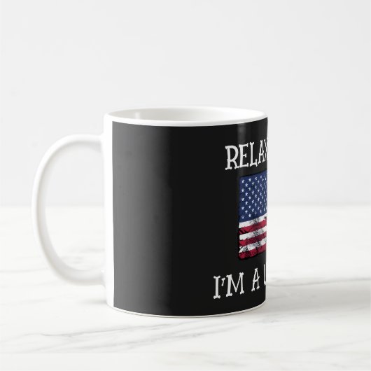 Relax Gringo Ik Ben Een US Burger Koffiemok (Links)