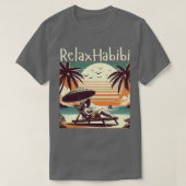 Relax Habibi Romantisch Grappig Arabisch Roots Yog T-shirt (Design voorkant)