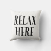 Relax Here Pillow  Kussen (Achterkant)