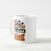 Relax Het is gewoon een Game PE Teacher Gym Coach Koffiemok (Voorkant links)