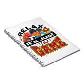 Relax Het is gewoon een Game PE Teacher Gym Coach Notitieboek (Rechterzijde)