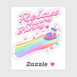 Relax Hunny Bunny Sticker