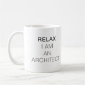 Relax, ik ben architect koffiemok (Links)