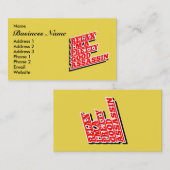 Relax, ik ben een goede huurmoordenaar visitekaartje (Voorkant / Achterkant)