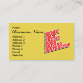 Relax Ik ben een goede rij-instructeur Visitekaartje (Voorkant)