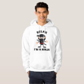 Relax, ik ben een Ninja Hoodie (Voorkant volledig)