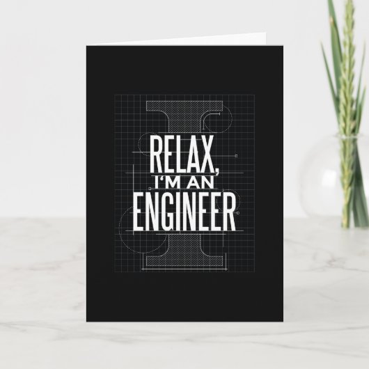 Relax Ik ben ingenieur Kaart (Voorkant)