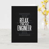 Relax Ik ben ingenieur Kaart (Gele Bloem)