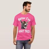 Relax ik geit deze grappige en Schattigee geit T-shirt (Voorkant volledig)