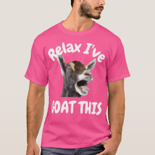 Relax ik geit deze grappige en Schattigee geit T-shirt
