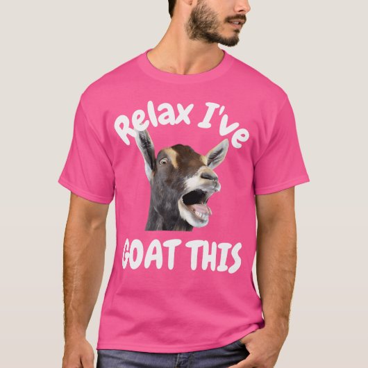 Relax ik geit deze grappige en Schattigee geit T-shirt (Voorkant)