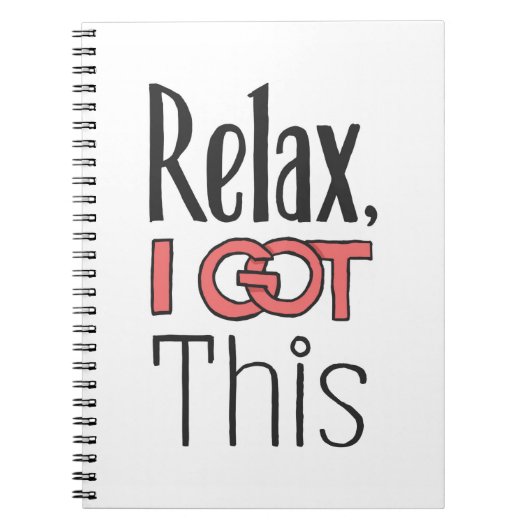 Relax, ik heb dit. notitieboek (Voorkant)