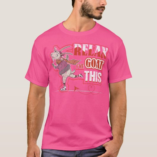 Relax, ik heb een geit grappig geit t-shirt (Voorkant)