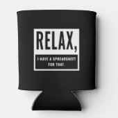 Relax, ik heb een spreadsheet voor die accountant  blikjeskoeler (Achterkant)