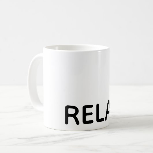 Relax Koffiemok (Voorkant links)