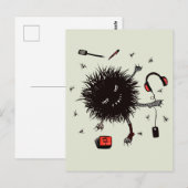 Relax Lazy Monster Cute Funny Briefkaart (Voorkant / Achterkant)