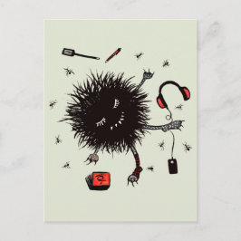 Relax Lazy Monster Cute Funny Briefkaart