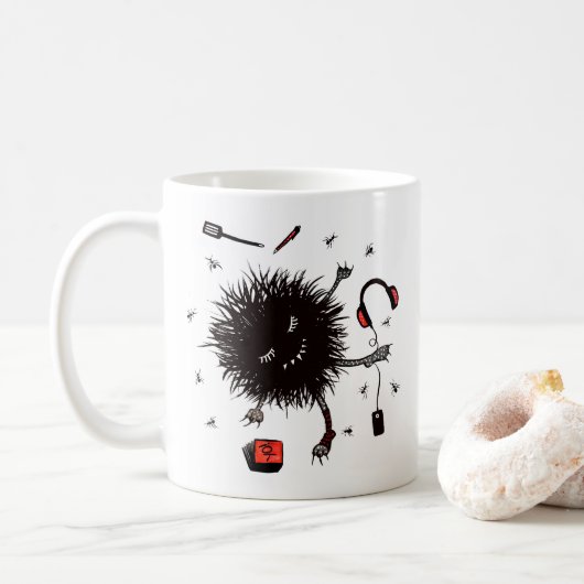 Relax Lazy Monster Cute Funny Koffiemok (Met donut)