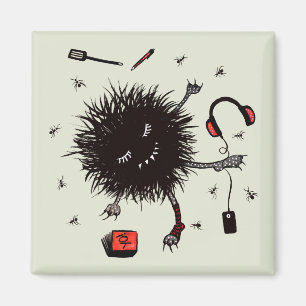 Relax Lazy Monster Cute Funny Magneet
