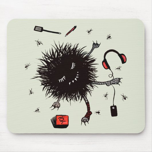 Relax Lazy Monster Cute Funny Muismat (Voorkant)