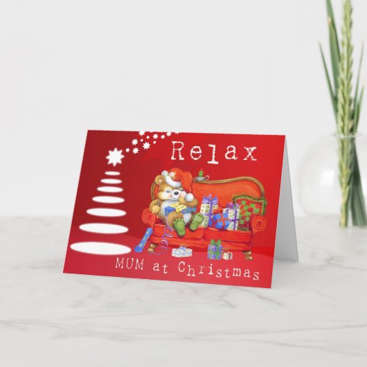 Relax mam feestdagen kaart (Voorkant)
