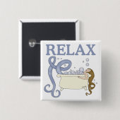 Relax Mermaid Button (Voorkant /achterkant)