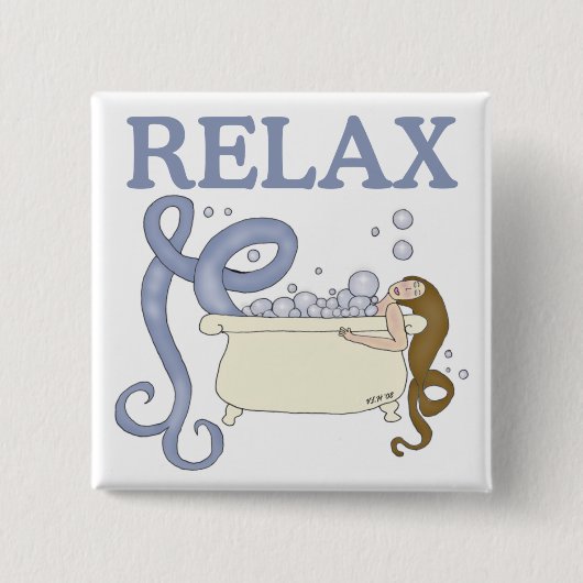 Relax Mermaid Button (Voorkant)