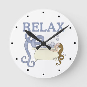 Relax Mermaid Ronde Klok