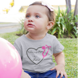 Relax Mijn Moeder Is Een Verpleegster Hart Stethos Kinder Shirts