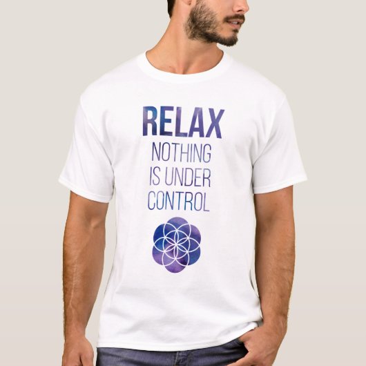 Relax Mindfulness Buddha Quote T-shirt (Voorkant)