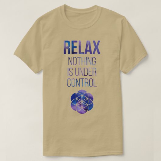 Relax Mindfulness Buddha Quote T-shirt (Design voorkant)