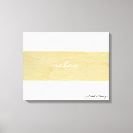 Relax Minimalisme Canvas Kunstprint Afdruk