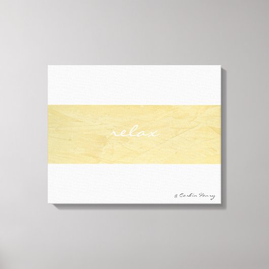Relax Minimalisme Canvas Kunstprint Afdruk (Voorkant)