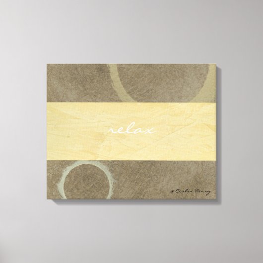 Relax Moderne Kunst Canvas Afdruk (Voorkant)