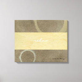 Relax Moderne Kunst Canvas Afdruk