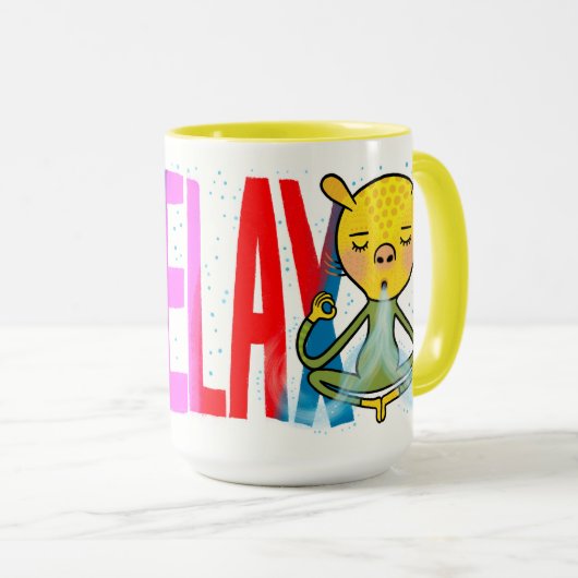 Relax Mugg Mok (Voorkant rechts)